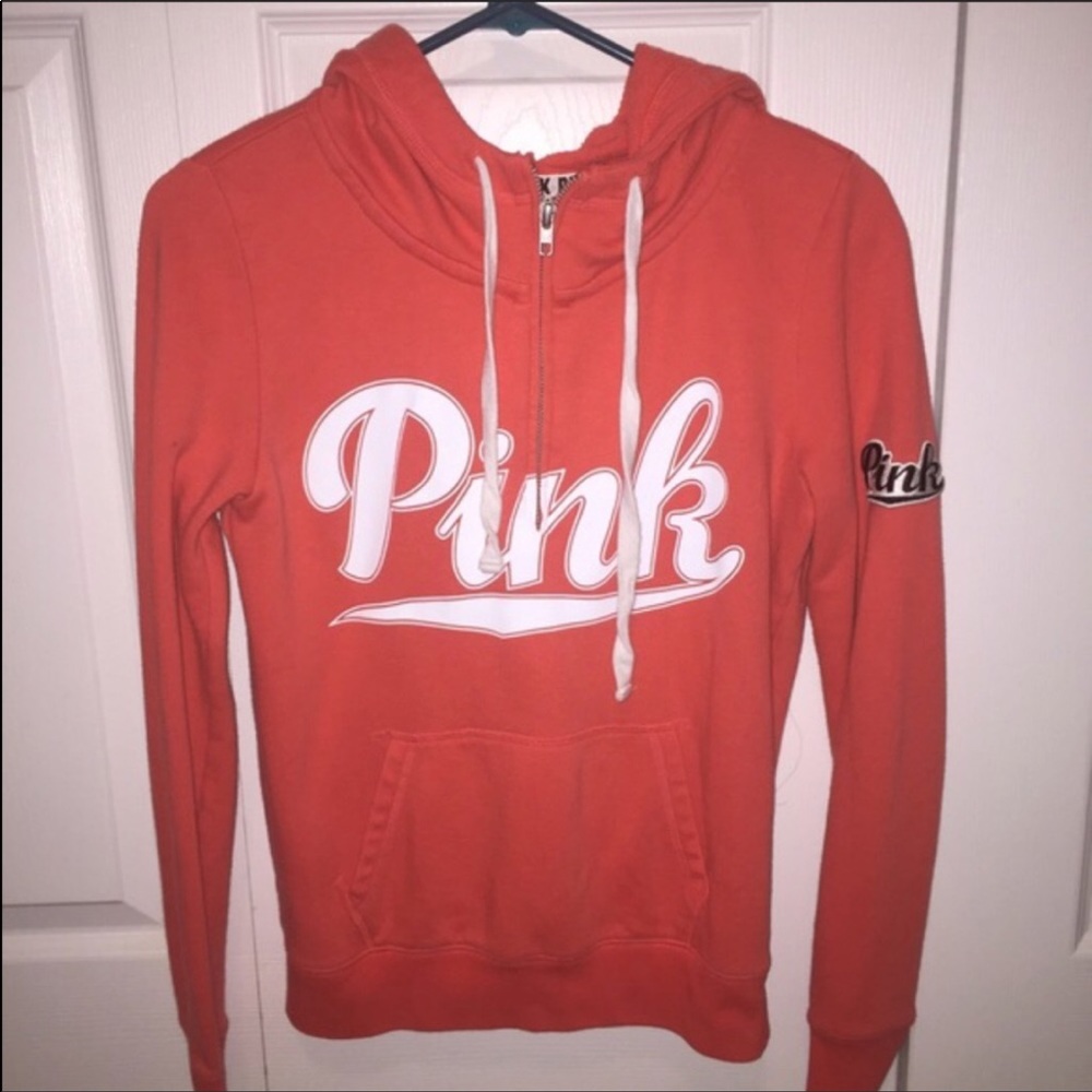 VS PINK QUARTER ZIP